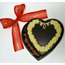 Heart Chocolate Box Lid w/Floral Edge Design